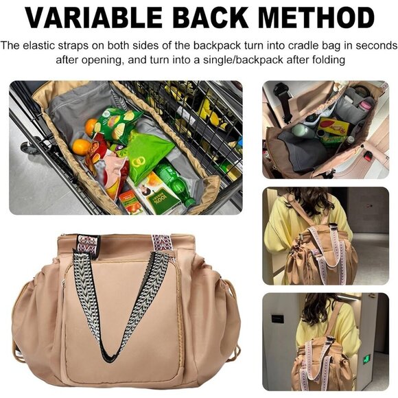 Travel Organizer Bag Ladies Multi-Function Backpack Crossbody Shoulder Large Sto